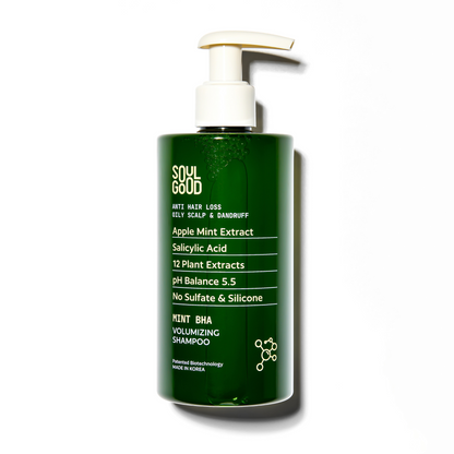 Mint BHA Anti Hair Loss Oily Dandruff Scalp Shampoo 300ml