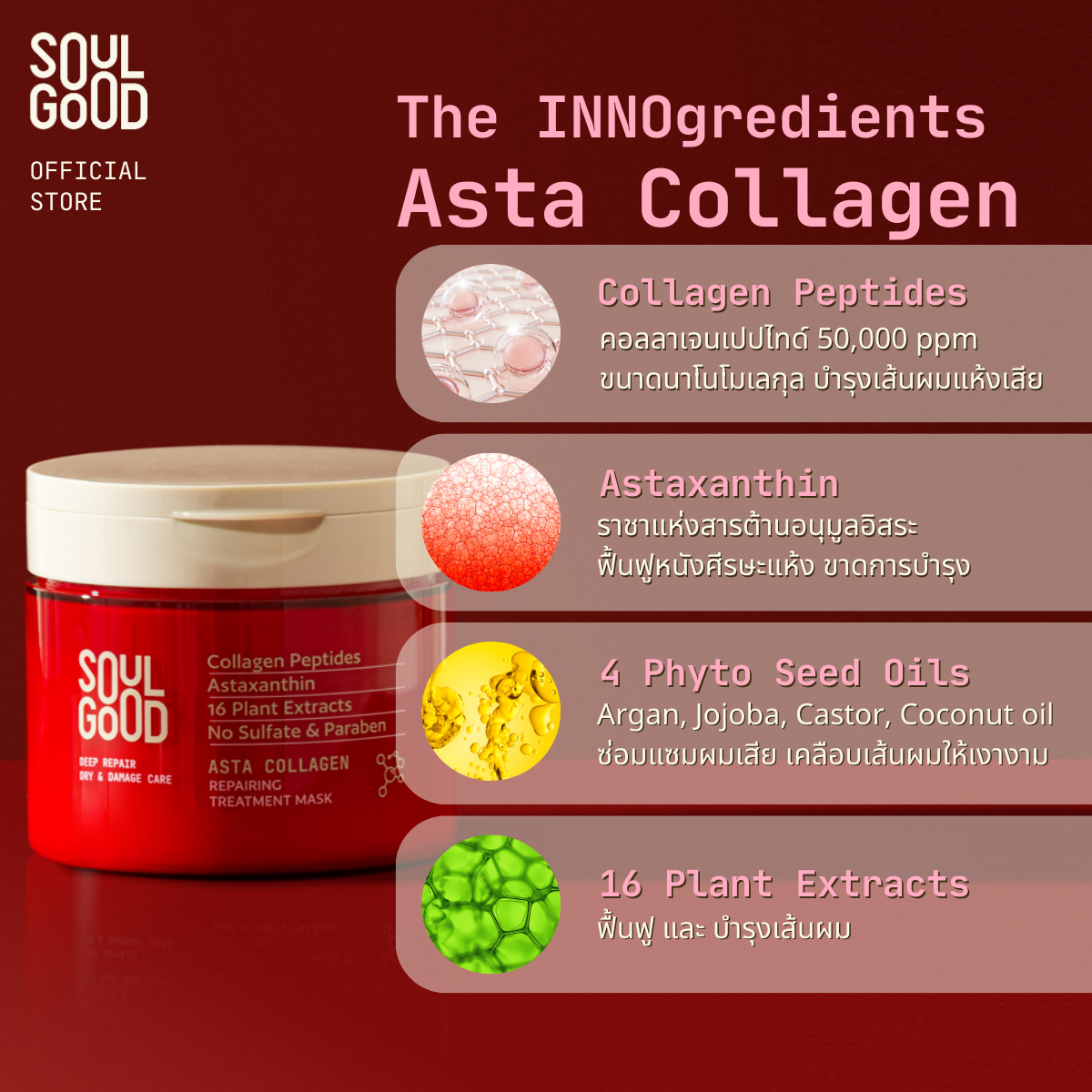 AstaCollagen Repairing Treatment Mask 200ml