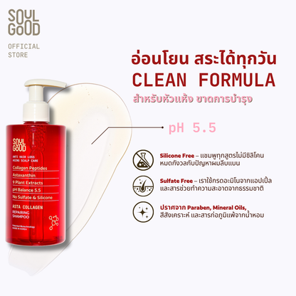 Asta Collagen Anti Hair Loss Aging Scalp Shampoo 300ml