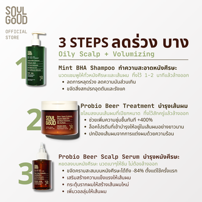 Mint BHA Anti Hair Loss Oily Dandruff Scalp Shampoo 300ml